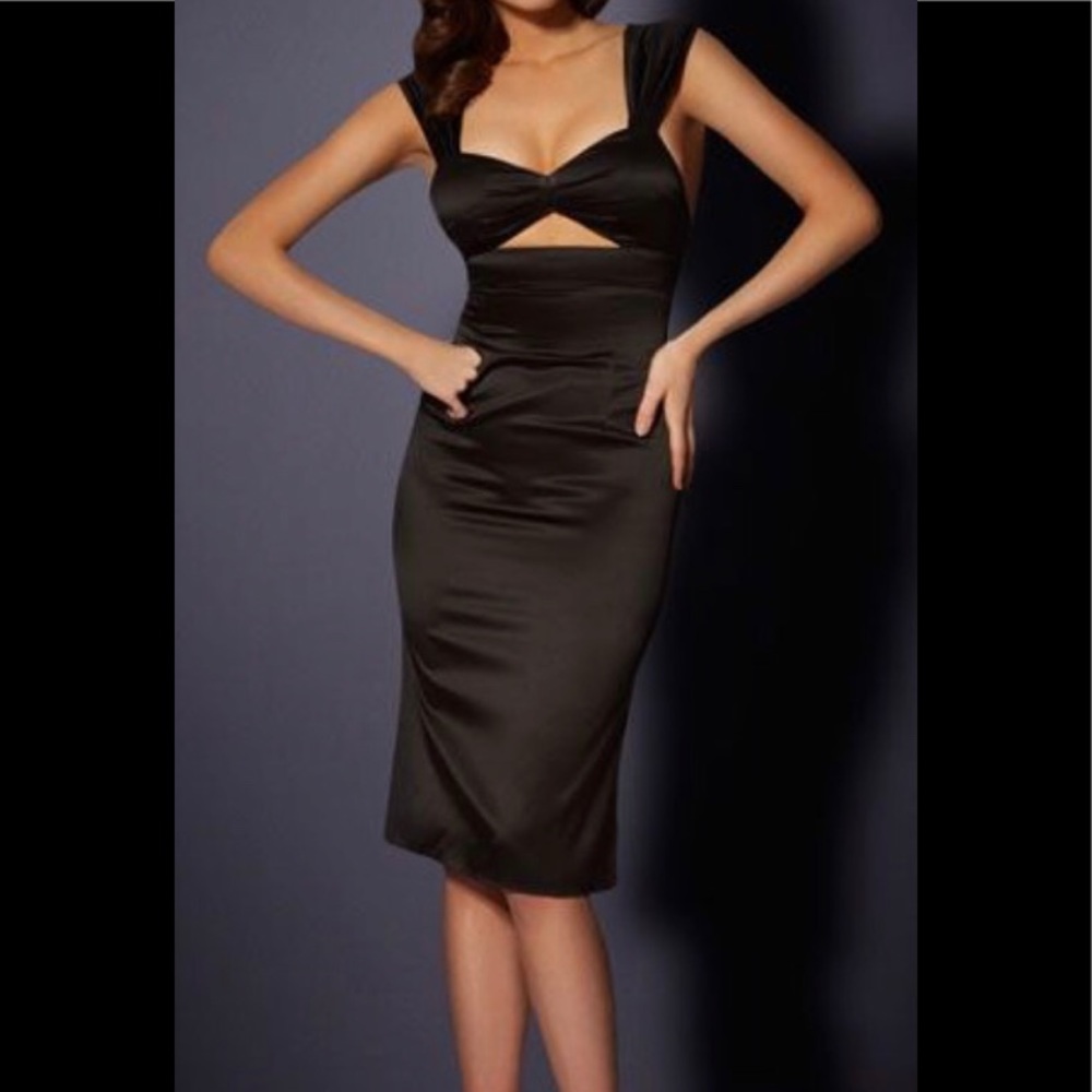 Agent Provocateur Marcha black silk dress gown  4